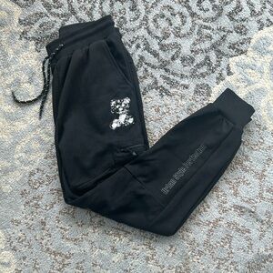 XIOS Sequins Bear Cargo Joggers Black Small